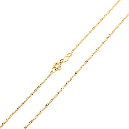 Imagem de Corrente Colar Cordão Feminina com Pingente Letra Nome Ouro 18k 40cm