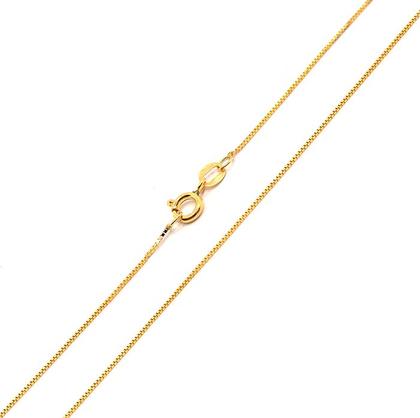Imagem de Corrente Colar Cordão Feminino Com Pingente Letra Nome Ouro 18k 50cm