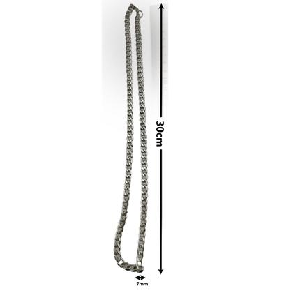 Imagem de Corrente Colar Cordão Masculino Em Aço Inox 60cm Largura 7mm