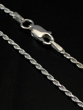 Imagem de Corrente Colar Feminino Cordão Baiano Prata Maciça 925 45cm