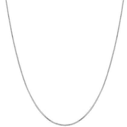 Imagem de Corrente Colar Gargantilha 40cm Veneziana Em Ouro Branco 18k