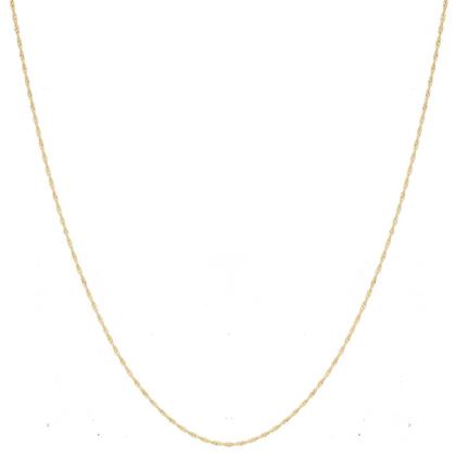 Imagem de Corrente Colar Singapura 40cm Em Ouro 18k 750
