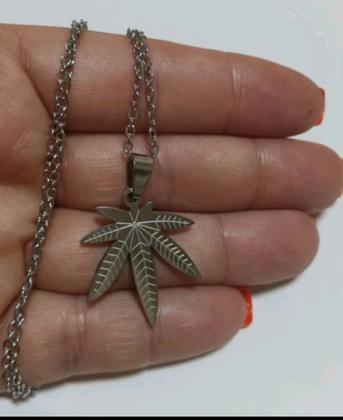 Imagem de Corrente com Pingente Aço inox Duas Cores