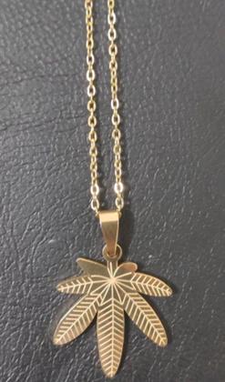 Imagem de Corrente com Pingente Aço inox Duas Cores