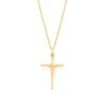 Imagem de Corrente com Pingente rommanel folheado a ouro cruz com cristo corrente 42 cm 540027 531638