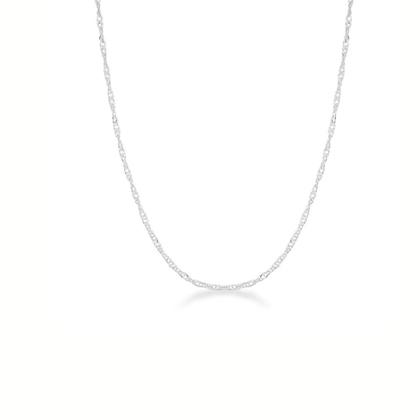 Imagem de Corrente Cordão Colar Singapura Prata 925 Italiana Original Feminino