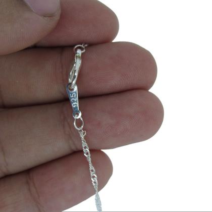 Imagem de Corrente Cordão Colar Singapura Prata 925 Italiana Original Feminino