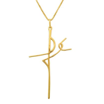 Imagem de Corrente Cordão Colar Veneziana Masculino com Pingente Fé Crucifixo Cruz Semijoia Folheada a Ouro 18k