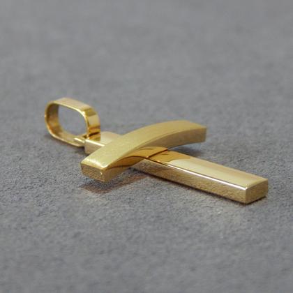 Imagem de Corrente Cordão Masculino Diamantado Com Pingente Cruz Ouro 18k