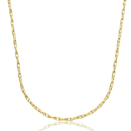 Imagem de Corrente Cordão Ouro 18k Masculina Reforçada Elo Duplo 70cm