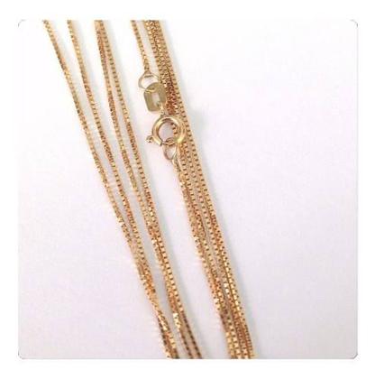 Imagem de Corrente Cordão  Veneziana 2.5 Gramas 60cm Em Ouro 18k