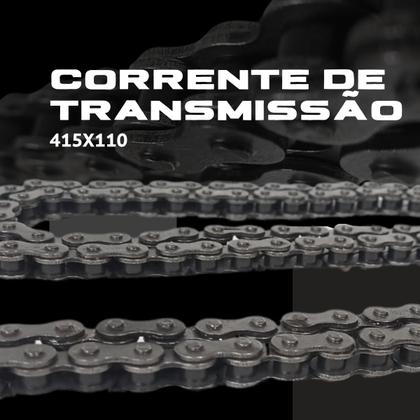 Imagem de Corrente Da Relação 415h Em Aço Bicicleta Motorizada 2T  Motor Mosquito 415h Reforçada Bileleste Kit Motor Moskito Motor 2t 49cc 60cc 66cc 80cc Motor