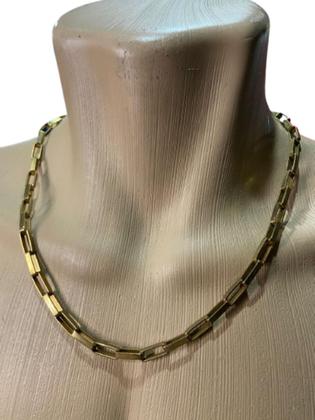 Imagem de Corrente de Aço Dourada - Diversos Modelos - Envio Imediato