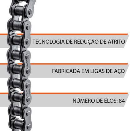 Imagem de Corrente de Comando Yamaha Crypton 100 Honda C 100 Dream Biz 100 Pop 100 M400 25H 84L Riffel
