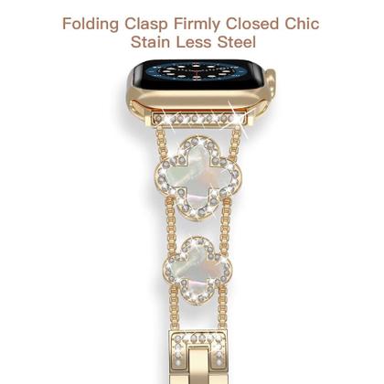 Imagem de Corrente de metal Smartwatch Strap Musk-mskr 42/44/45/49 mm para Apple