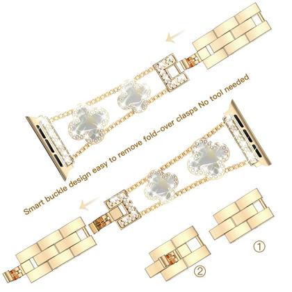 Imagem de Corrente de metal Smartwatch Strap Musk-mskr 42/44/45/49 mm para Apple