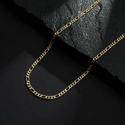 Imagem de Corrente Dourada Masculina Elo 3 por 1 - 4mm