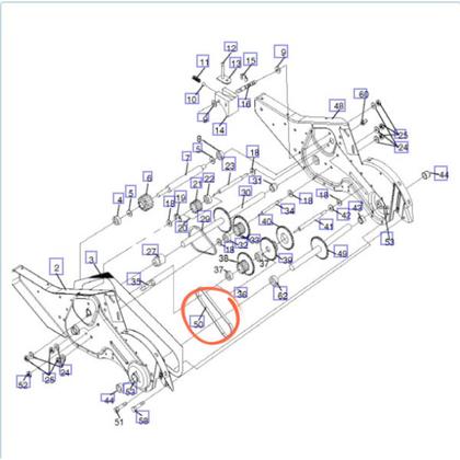 Imagem de Corrente Enxada Motocultivador Husqvarna Tr430 Crt51 Crt50 532106147