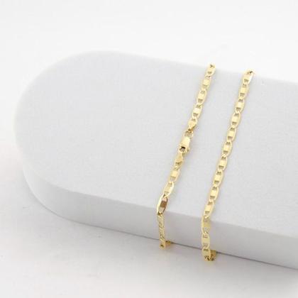 Imagem de Corrente Feminina Piastrine 3.1 50 Cm Ouro 18k 750 Maciça