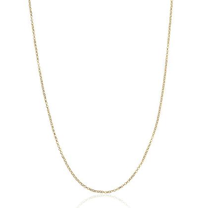 Imagem de Corrente Feminina Portuguesa Maciça Diamantada Em Ouro 18k 1,50mm 50 cm