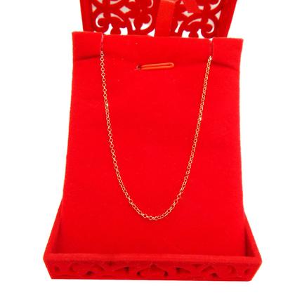 Imagem de Corrente Feminina Portuguesa Maciça Diamantada Em Ouro 18k 1,50mm 50 cm