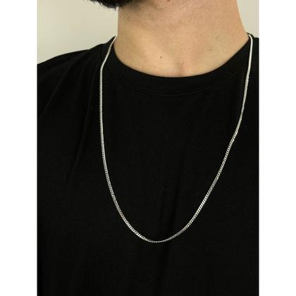 Imagem de Corrente Grumet 60cm - 2mm em Prata 925 Escama Peixe Italiana