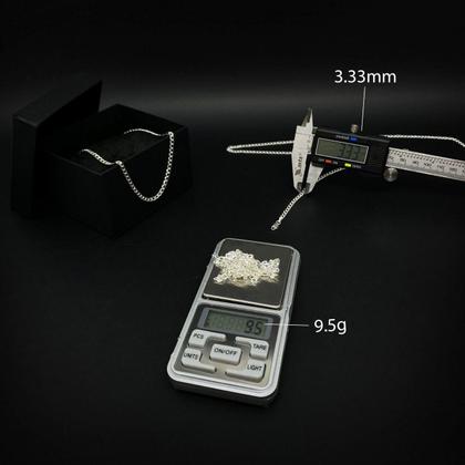 Imagem de Corrente Grumet Cordão 2mm Escama de Peixe E Pulseira Masculina 21cm Prata 925 Legitima Conjunto  70cm ou 60cm