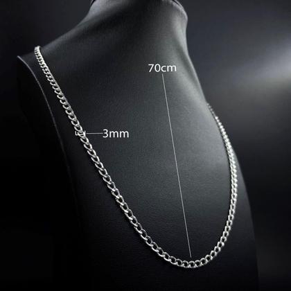 Imagem de Corrente Grumet Cordão 2mm Escama de Peixe E Pulseira Masculina 21cm Prata 925 Legitima Conjunto  70cm ou 60cm