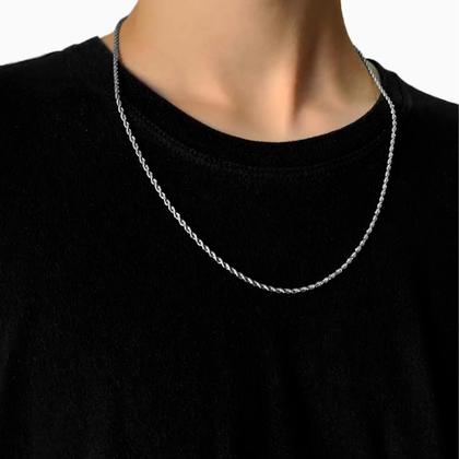 Imagem de Corrente Masculina Cordão Baiano Aço Inox  Digh  Leão de Neméia