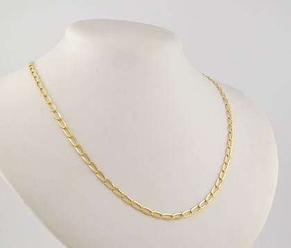 Imagem de Corrente Masculina Ouro 18k 750 Cordão Laço 4.6 50 Cm Colar