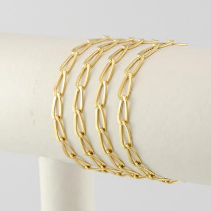 Imagem de Corrente Masculina Ouro 18k 750 Cordão Laço 4.6 50 Cm Colar