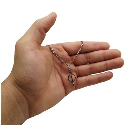 Imagem de Corrente Metal com Pingente Umbanda Candomblé-Escolha Orixá