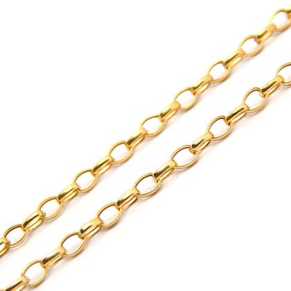 Imagem de Corrente Portuguesa Com Pingente Coração Fosco Rendado Ouro 18k 50 cm