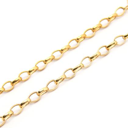 Imagem de Corrente Portuguesa Com Pingente Cruz Grande Em Ouro 18k 50 cm