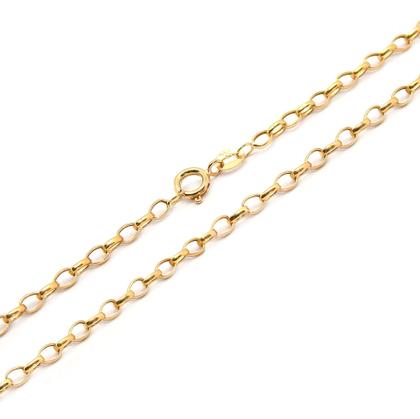 Imagem de Corrente Portuguesa Com Pingente Cruz Grande Em Ouro 18k 50 cm