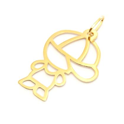 Imagem de Corrente Portuguesa Com Pingente Menino Filho Em Ouro 18k 40 cm