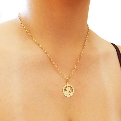 Imagem de Corrente Portuguesa Com Pingente São Jorge Em Ouro 18k