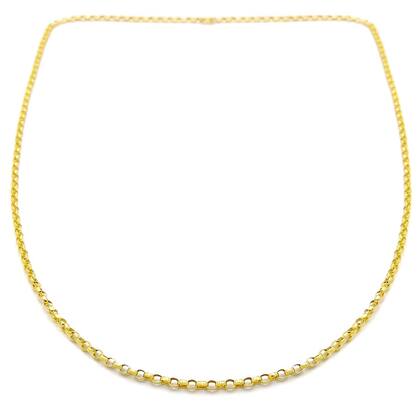 Imagem de Corrente Portuguesa Em Ouro 10k 45cm Elo Português Cordão Colar Gargantilha Feminina