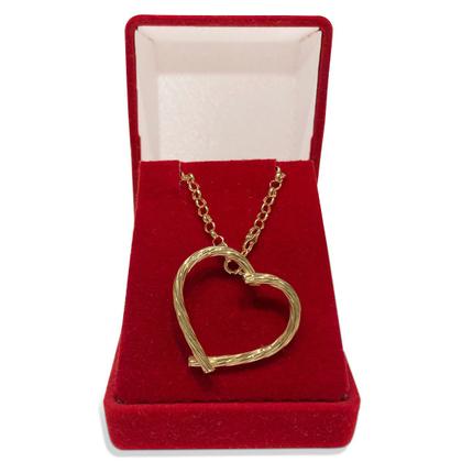 Imagem de Corrente Portuguesa Em Ouro 18k 40cm Com Pingente Coração Colar Cordão Gargantilha Elo Português