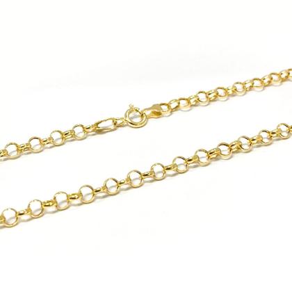 Imagem de Corrente Portuguesa Em Ouro 18k 40cm Elo Português Cordão Colar Gargantilha Feminina