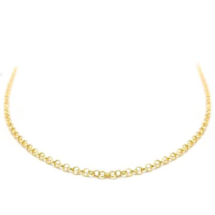 Imagem de Corrente Portuguesa Em Ouro 18k 40cm Elo Português Cordão Colar Gargantilha Feminina