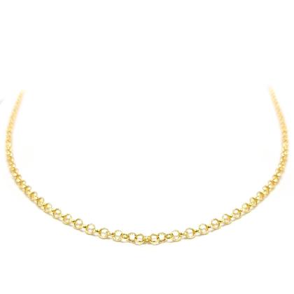 Imagem de Corrente Portuguesa Em Ouro 18k 40cm Elo Português Cordão Colar Gargantilha Feminina