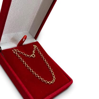 Imagem de Corrente Portuguesa Em Ouro 18k 40cm Elo Português Cordão Colar Gargantilha Feminina