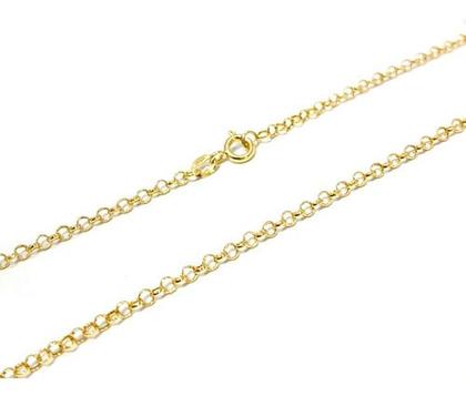 Imagem de Corrente Portuguesa Em Ouro 18k 45cm Elo Português Cordão Colar Gargantilha Feminina