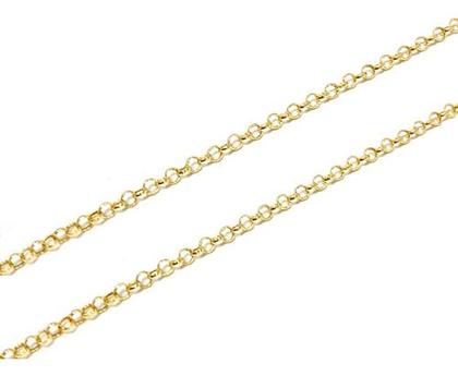 Imagem de Corrente Portuguesa Em Ouro 18k 45cm Elo Português Cordão Colar Gargantilha Feminina