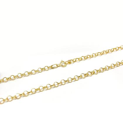 Imagem de Corrente Portuguesa Em Ouro 18k 45cm Elo Português Cordão Colar Gargantilha Feminina