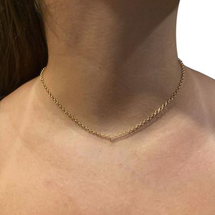 Imagem de Corrente Portuguesa Feminina Em Ouro 18k 40cm Colar Cordão Gargantilha Elo Português