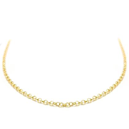 Imagem de Corrente Portuguesa Feminina Em Ouro 18k 40cm Colar Cordão Gargantilha Elo Português