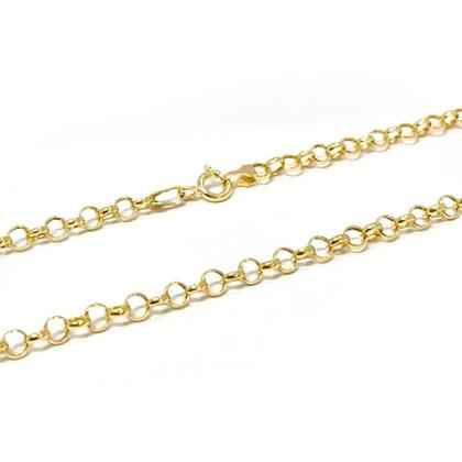 Imagem de Corrente Portuguesa Feminina Em Ouro 18k 40cm Colar Cordão Gargantilha Elo Português