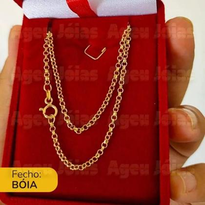 Imagem de Corrente Portuguesa Feminina Ouro 18k Colar Corrente Gargantilha Feminina